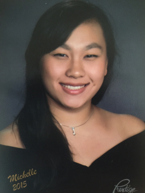 Michelle Keung participated in many extra-curricular activities in high school, including band and the varsity swim team.