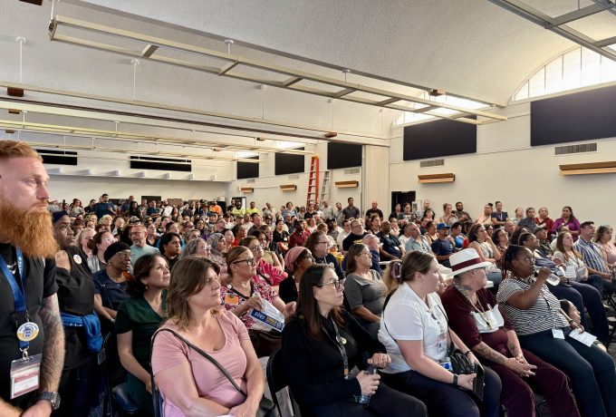 Contra Costa County Teamsters attend strike school on August 7, 2026.